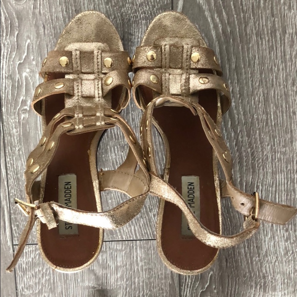 Gold Steve Madden High Heels